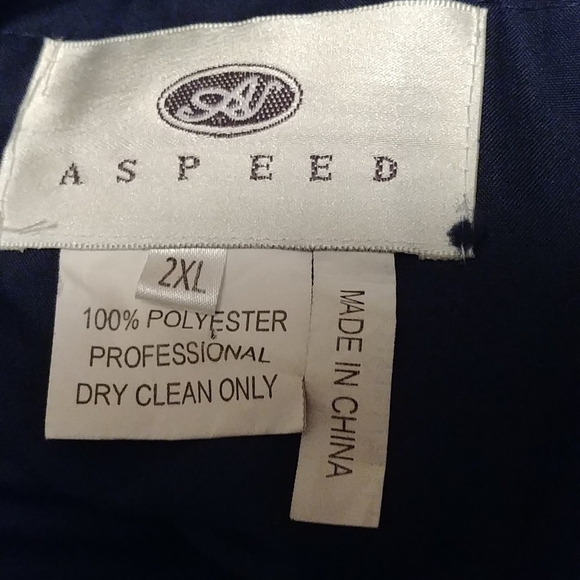 Long navy blue XL  evening gown - Picture 6 of 6